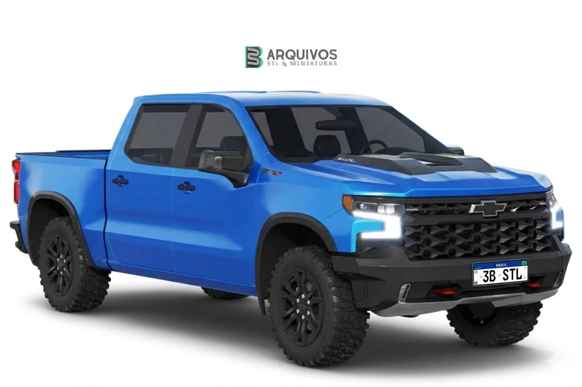 Modelo 3D STL - Chevrolet Silverado ZR2 2022 — foto 2